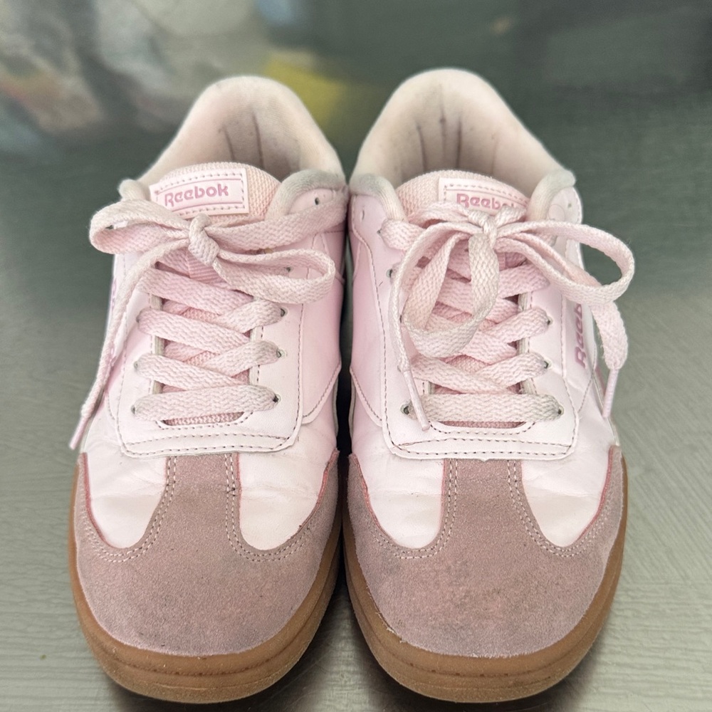 Reebok Pink Low-Top Sneakers with Dusty Rose Accents - Picture 2 of 5